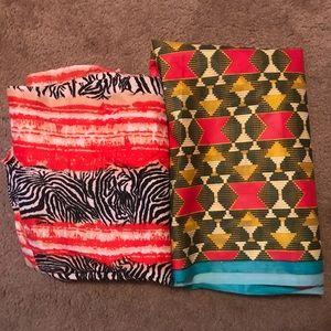 Authentic african material (2 pieces)